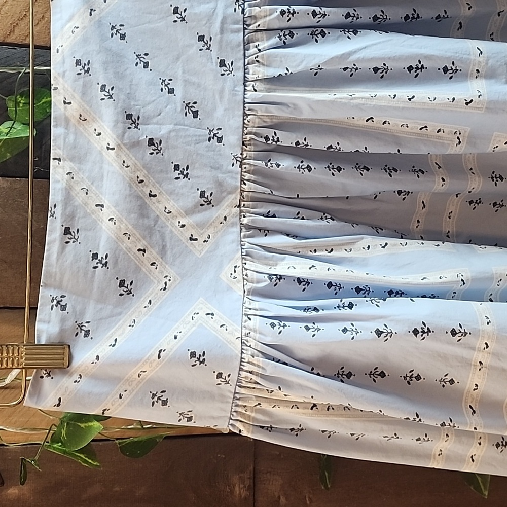 Urban Outfitters Light Blue Patterned Maxi Skirt - Picture 7 of 7